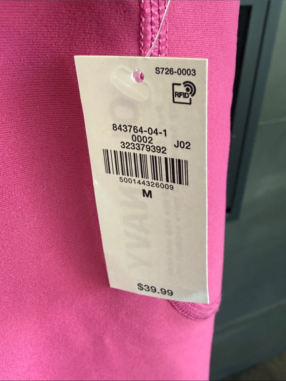 Ladies Active Leggings - Bright Pink - Picture 2 of 3